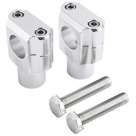 KEMIMOTO front view of handlebar riser clamps showing fit and finish benefits