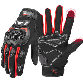 KEMIMOTO front view showing full glove set and branding, durable design benefit