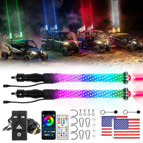 KEMIMOTO front view of dual 2-in-1 whip and whipless light showcasing design and benefits