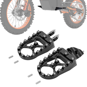 KEMIMOTO front peg view showing wide platform and secure stance benefit