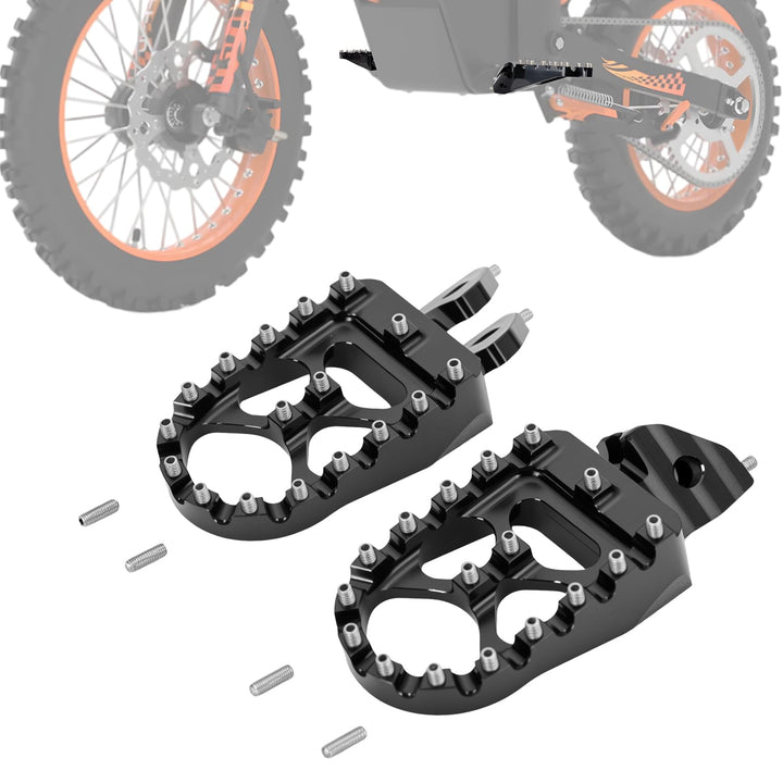 KEMIMOTO front peg view showing wide platform and secure stance benefit