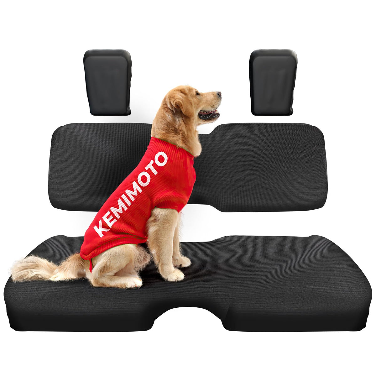 KEMIMOTO front seat cover overview showing full fit and protection
