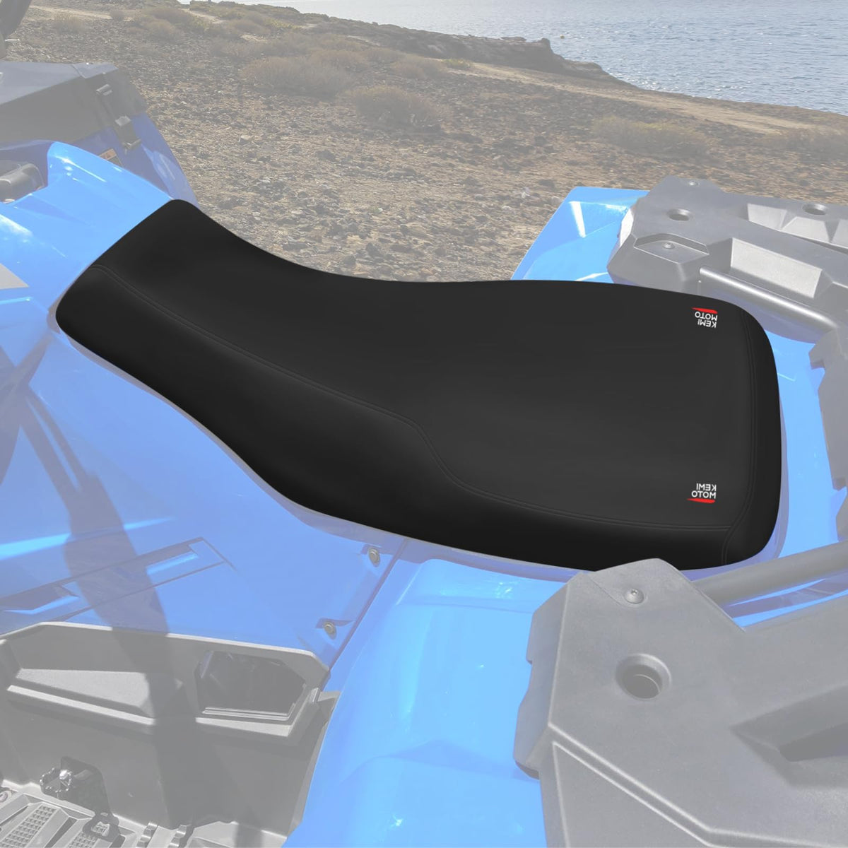 KEMIMOTO front seat cover on Polaris Sportsman shows protective fit and renewed look