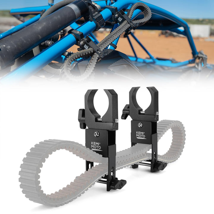 KEMIMOTO front view of belt holder showing secure mount and compact profile