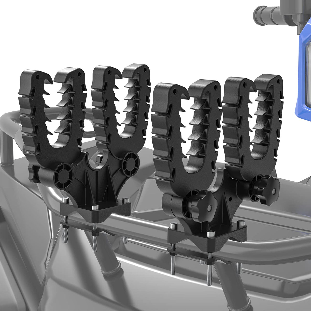 KEMIMOTO front view of double tool holder showing stable dual pockets benefit