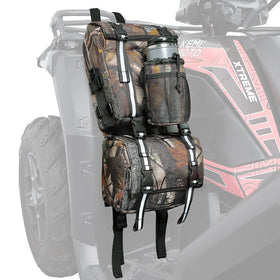 KEMIMOTO front view fender bag showing compact storage and camo look