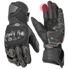 KEMIMOTO front view of gloves showing overall fit and protection benefit