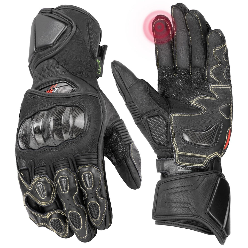 KEMIMOTO front view of gloves showing overall fit and protection benefit