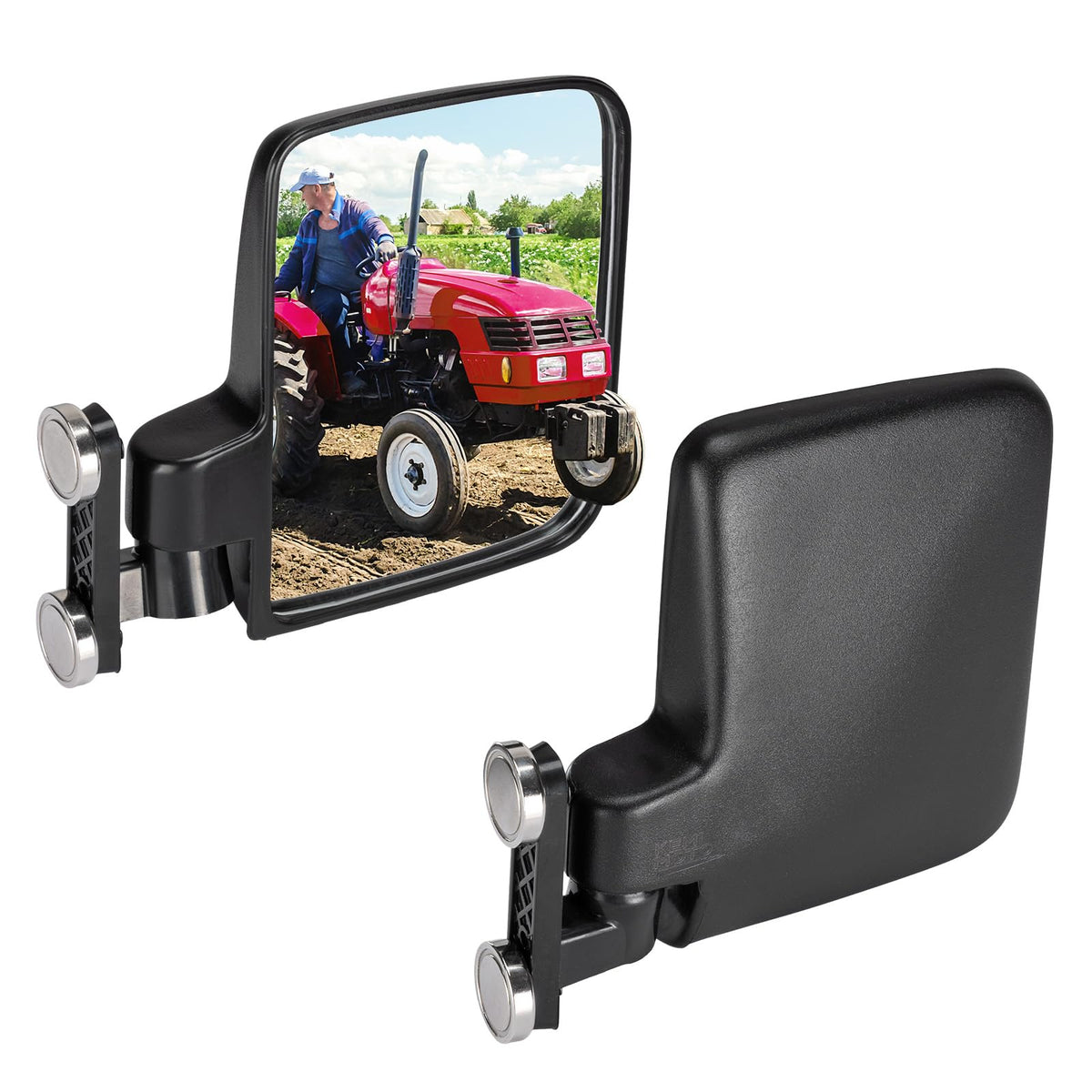 KEMIMOTO front view installed on golf cart showing wide visibility benefit