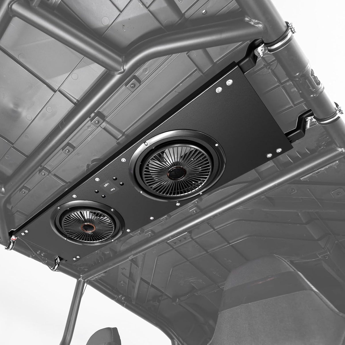 KEMIMOTO front view mounted on UTV roof showing improved airflow