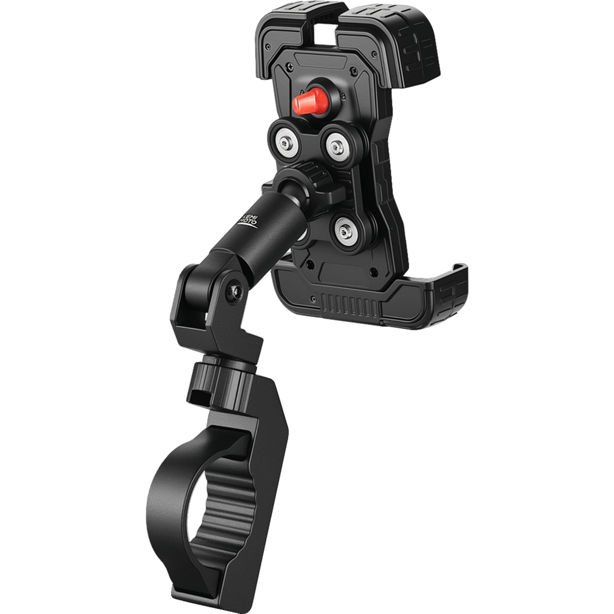 KEMIMOTO front view of phone mount showing secure fit and device protection