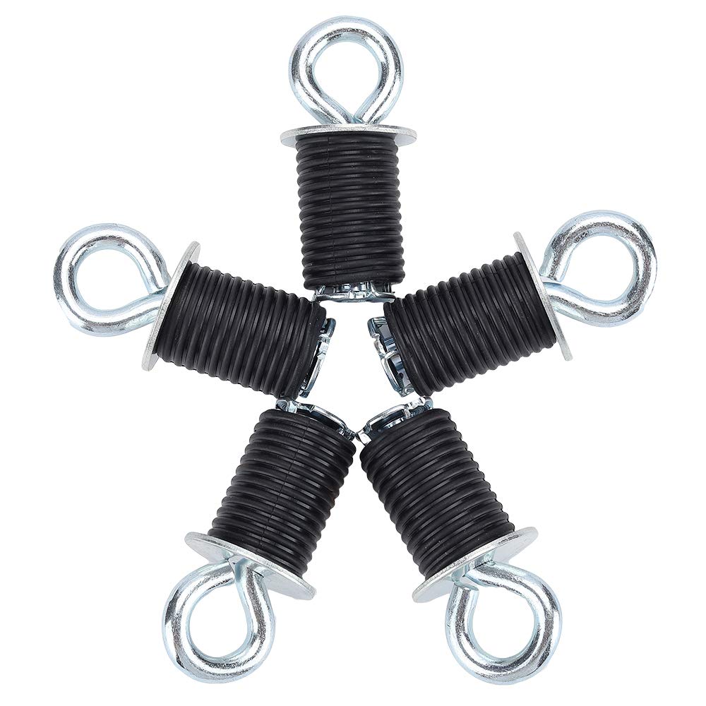 KEMIMOTO front view of five black anchors showing kit contents and quick install benefit