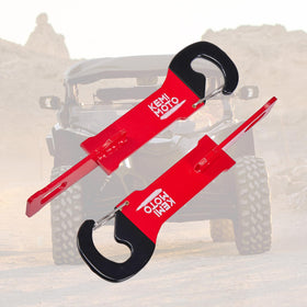 KEMIMOTO front view packaging showing both 7-inch latches and benefits