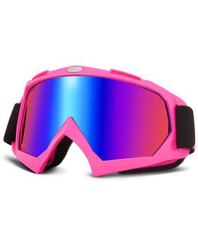 KEMIMOTO front view showing full goggles and packaging, clear protection