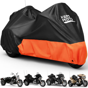 KEMIMOTO front view on trike showing full coverage and protection