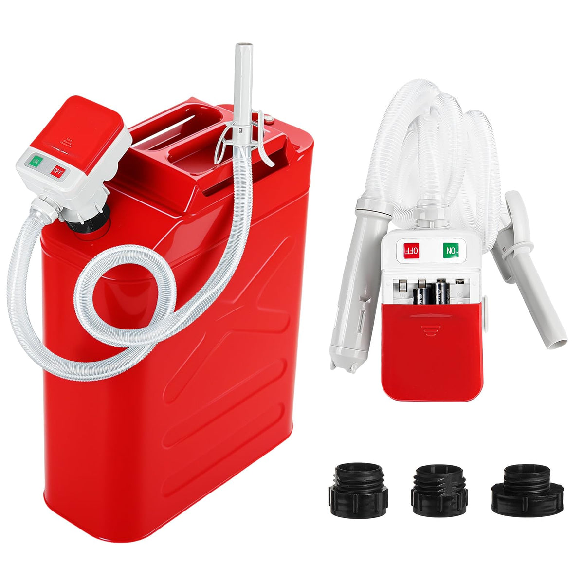 KEMIMOTO front view of pump showing compact body and controls for easy portability