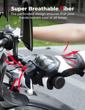 KEMIMOTO gloves perforated panels for breathability and airflow
