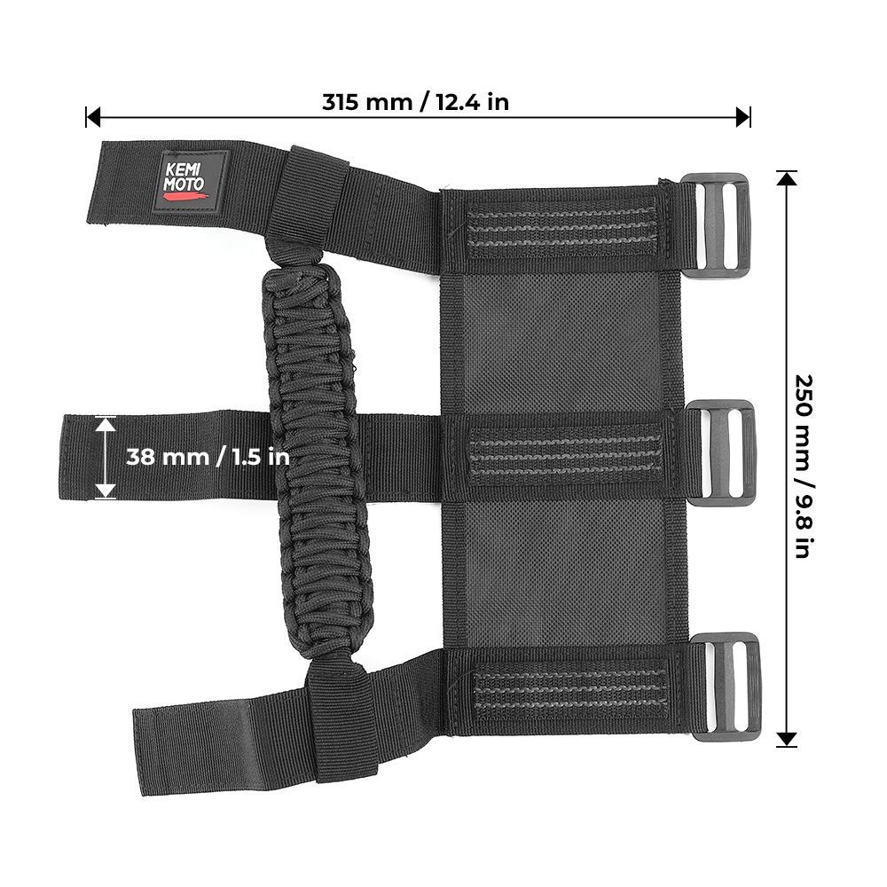 KEMIMOTO handle in use with passenger holding for added stability