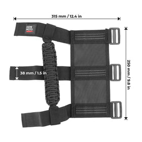 KEMIMOTO handle in use with passenger holding for added stability