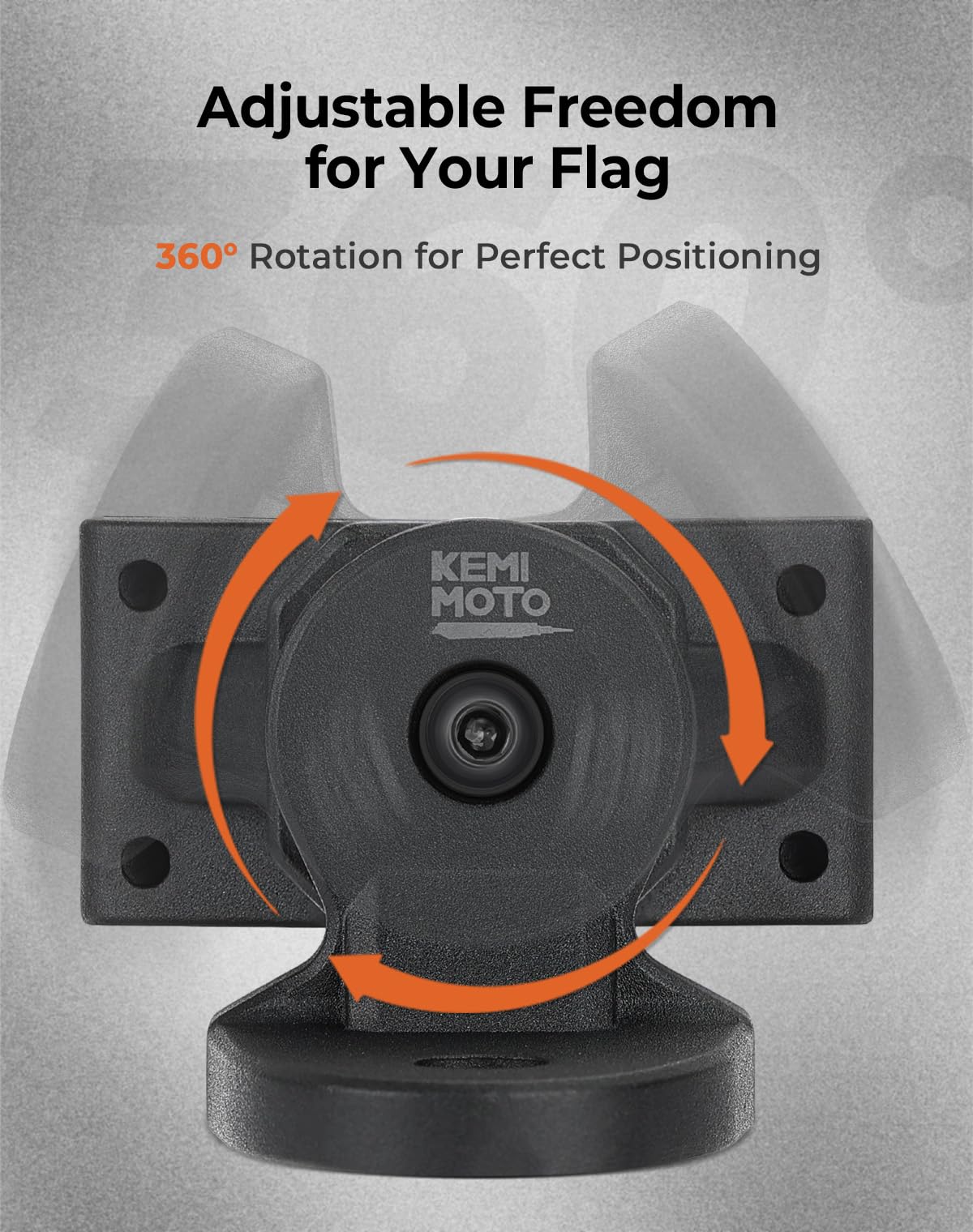 KEMIMOTO hardware and clamp detail illustrating easy installation benefit