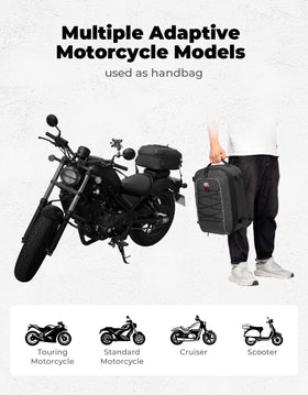 KEMIMOTO helmet stored inside showing interior space benefit: helmet compatible