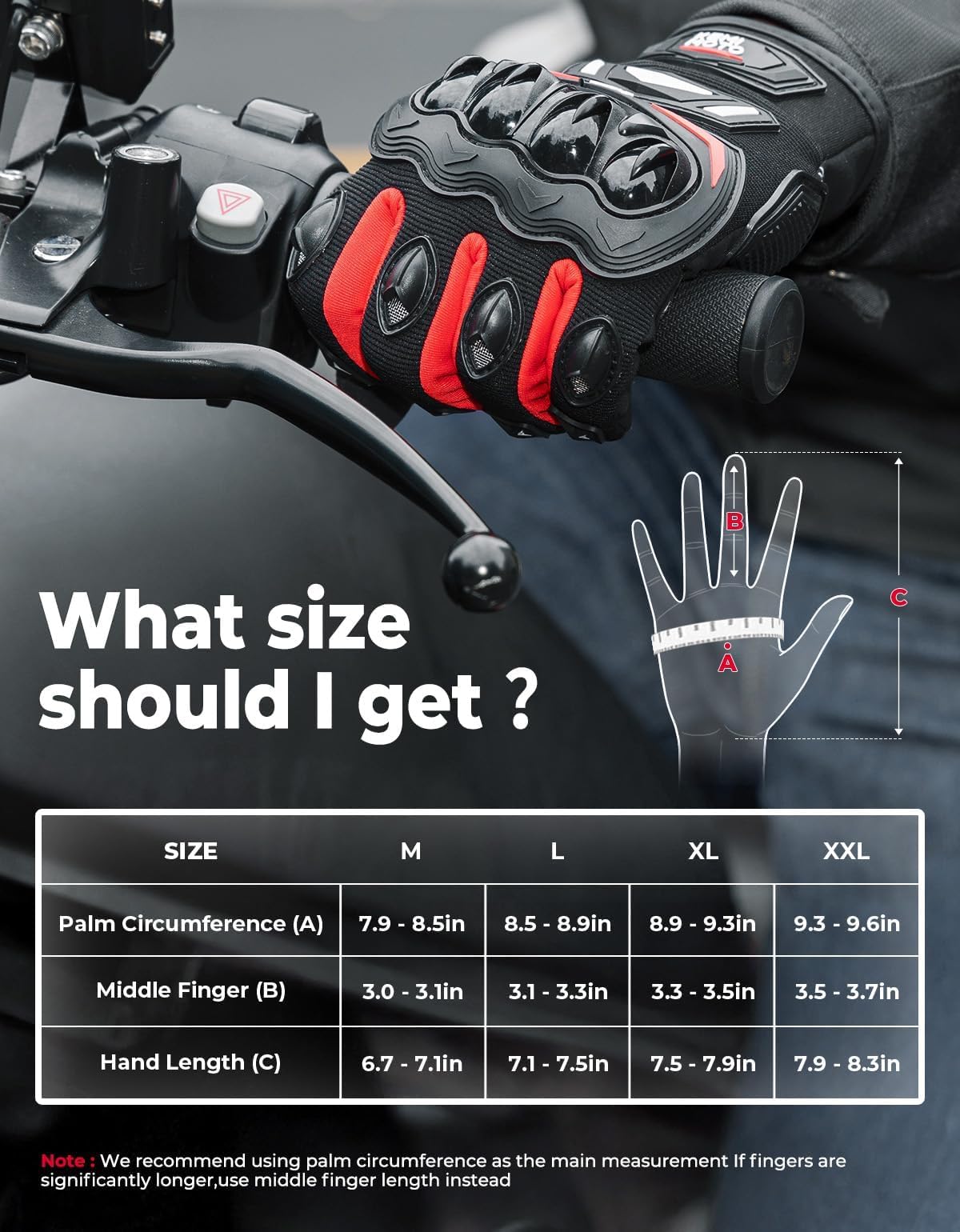 KEMIMOTO gloves worn by rider on motorcycle, trusted performance benefit