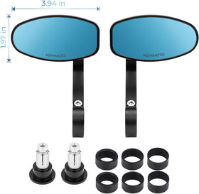 KEMIMOTO included sleeves and hardware set for universal 13–19mm handlebar fit