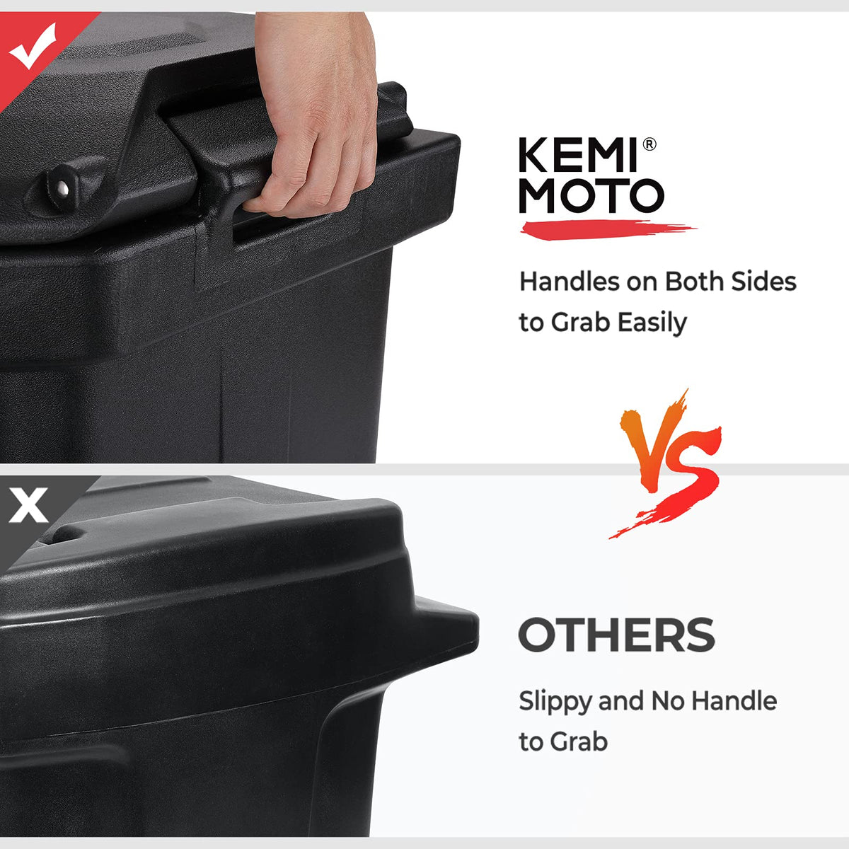 KEMIMOTO quick-mount pegs installation for fast tool-free setup