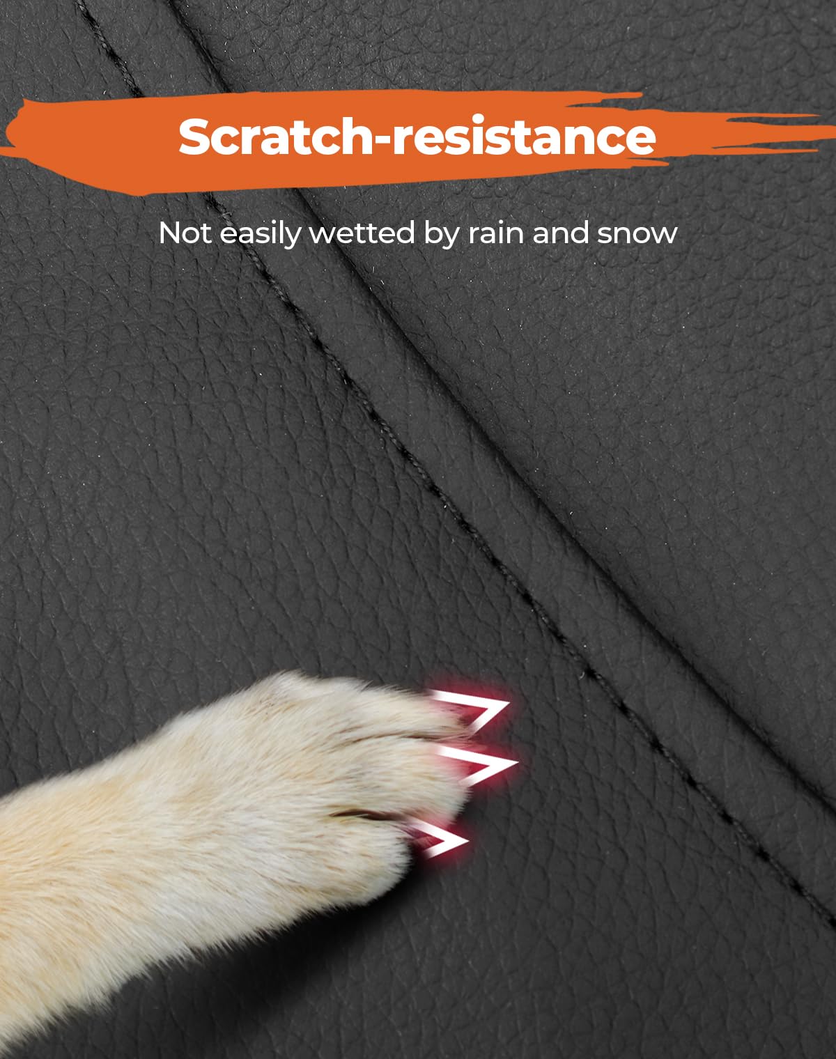 KEMIMOTO installation image showing staple-on method for quick secure fit
