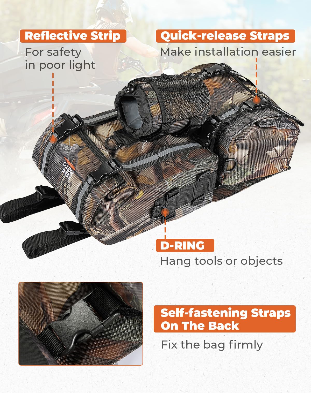 KEMIMOTO interior organization with elastic loops securing small items