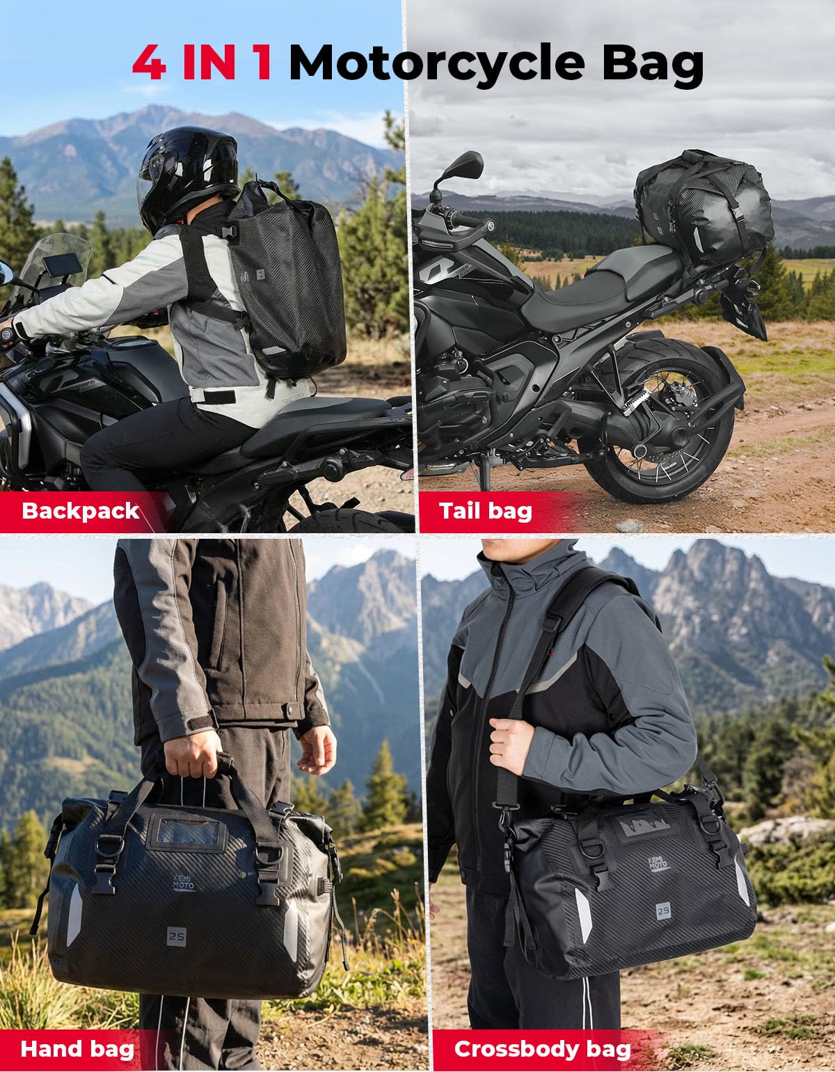 KEMIMOTO internal mesh pockets organized for quick access to small items