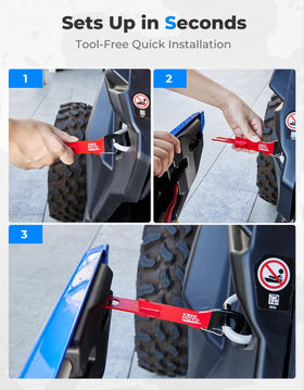 KEMIMOTO latch holes detail for snap-in installation convenience