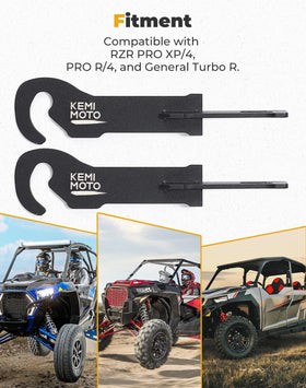 KEMIMOTO latch installed on RZR door improving fit and airflow