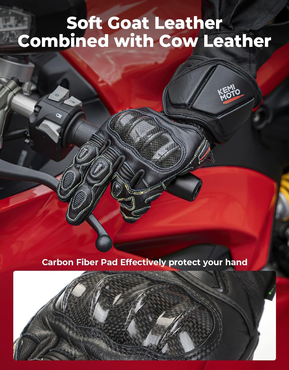 KEMIMOTO goat and cowhide leather texture macro for comfort and durability