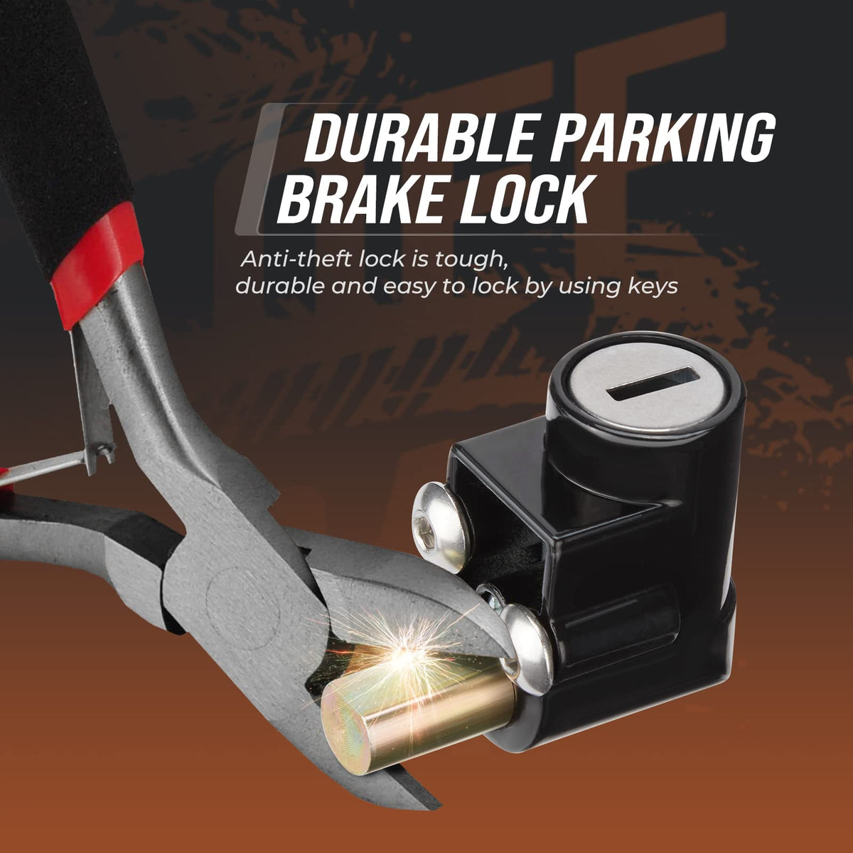 KEMIMOTO installed on Can-Am Ryker illustrating secure parking benefit