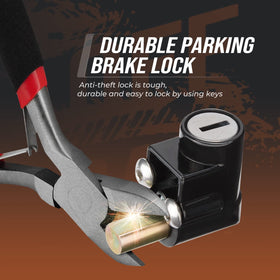 KEMIMOTO installed on Can-Am Ryker illustrating secure parking benefit