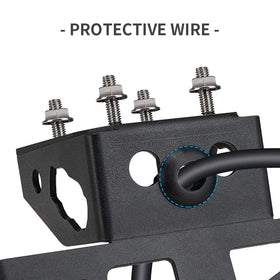 KEMIMOTO license plate bracket with aftermarket turn signal compatibility