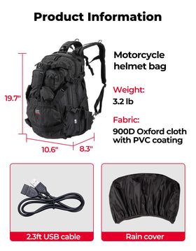 KEMIMOTO lifestyle shot on motorcycle illustrating commuter convenience