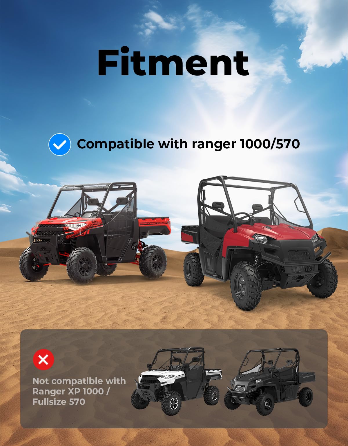 KEMIMOTO belt on Ranger in rough terrain showing reliable performance benefit