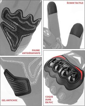 KEMIMOTO gloves worn by rider on trail illustrating versatile outdoor use