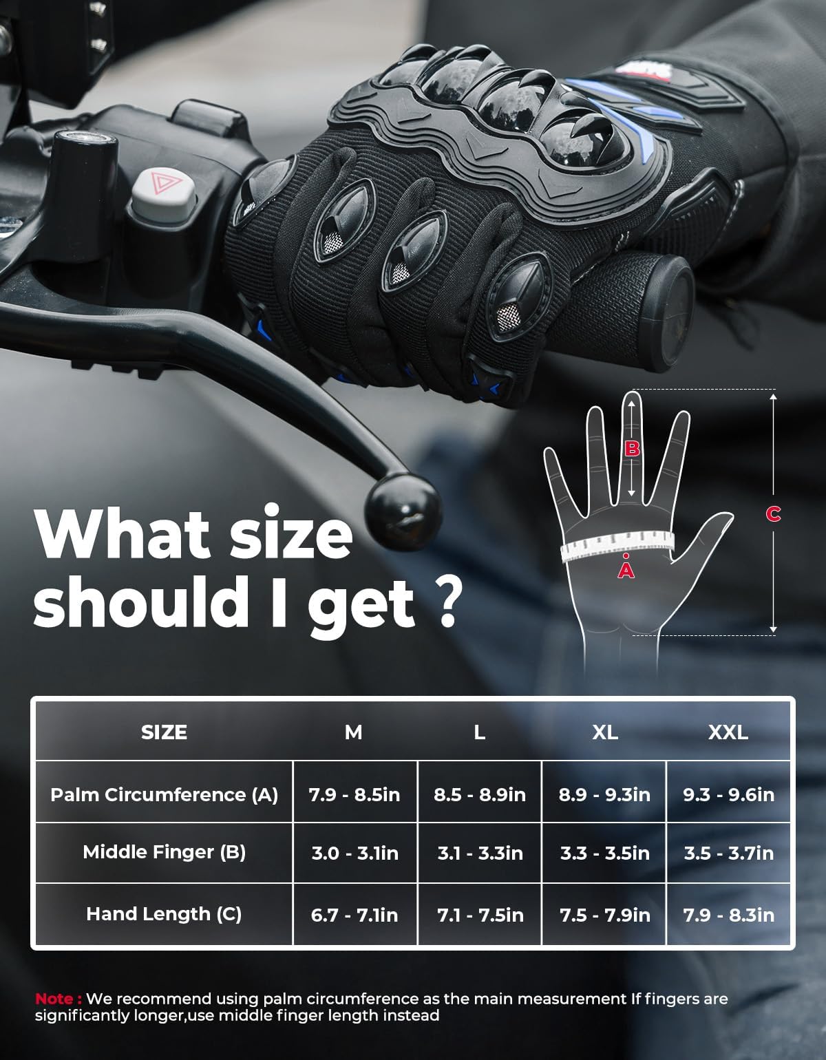 KEMIMOTO gloves worn by rider on dirt trail demonstrating real-world protection