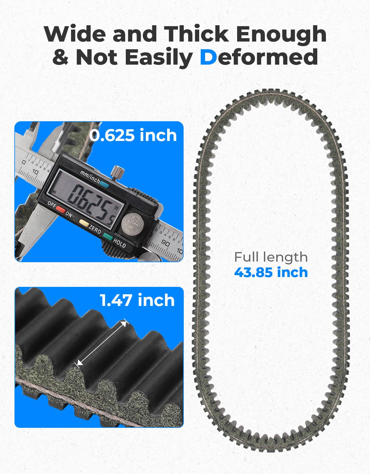 KEMIMOTO belt in off-road scene showing dependable performance under heavy load and heat