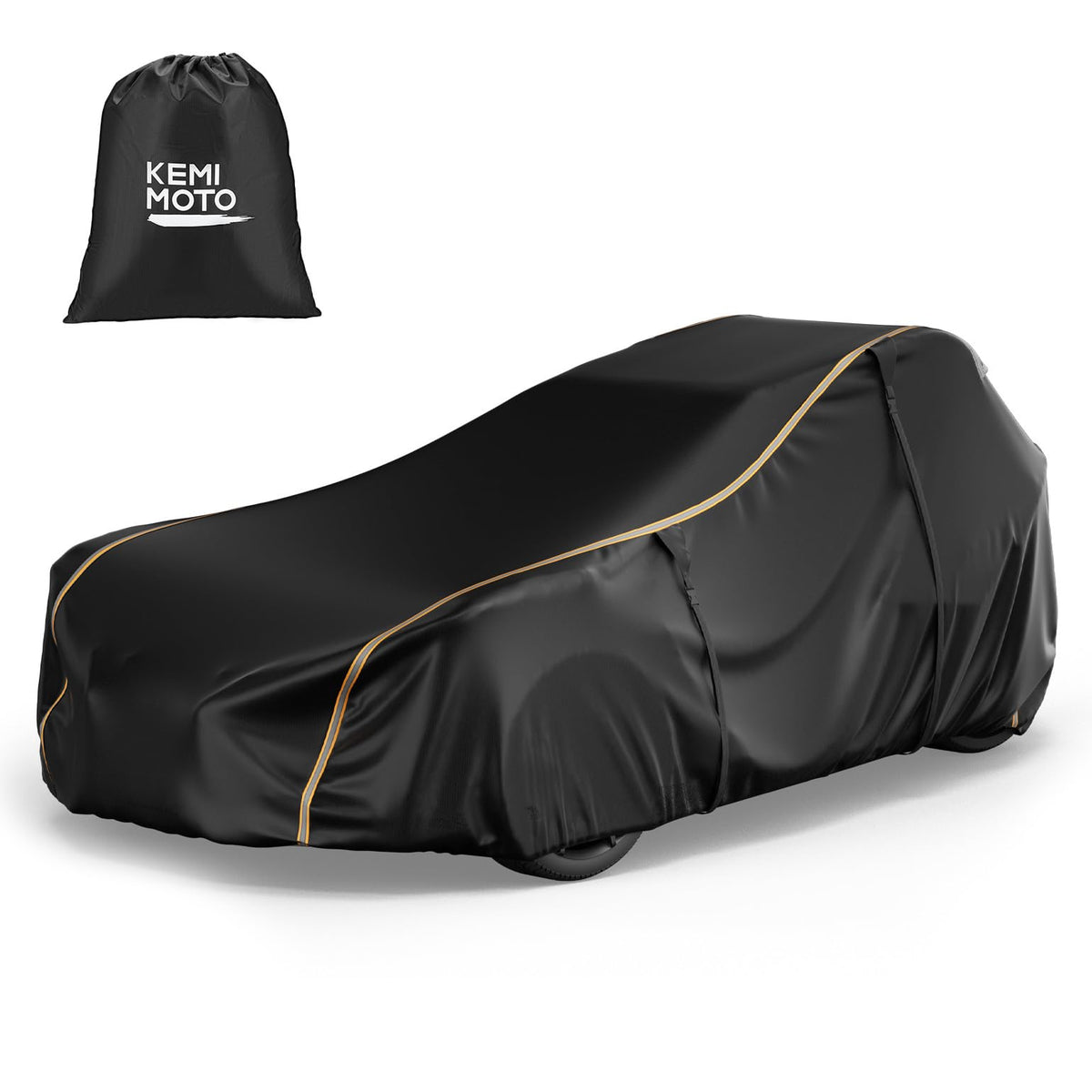KEMIMOTO MAX cover front view showing full roof protection and weather resistance