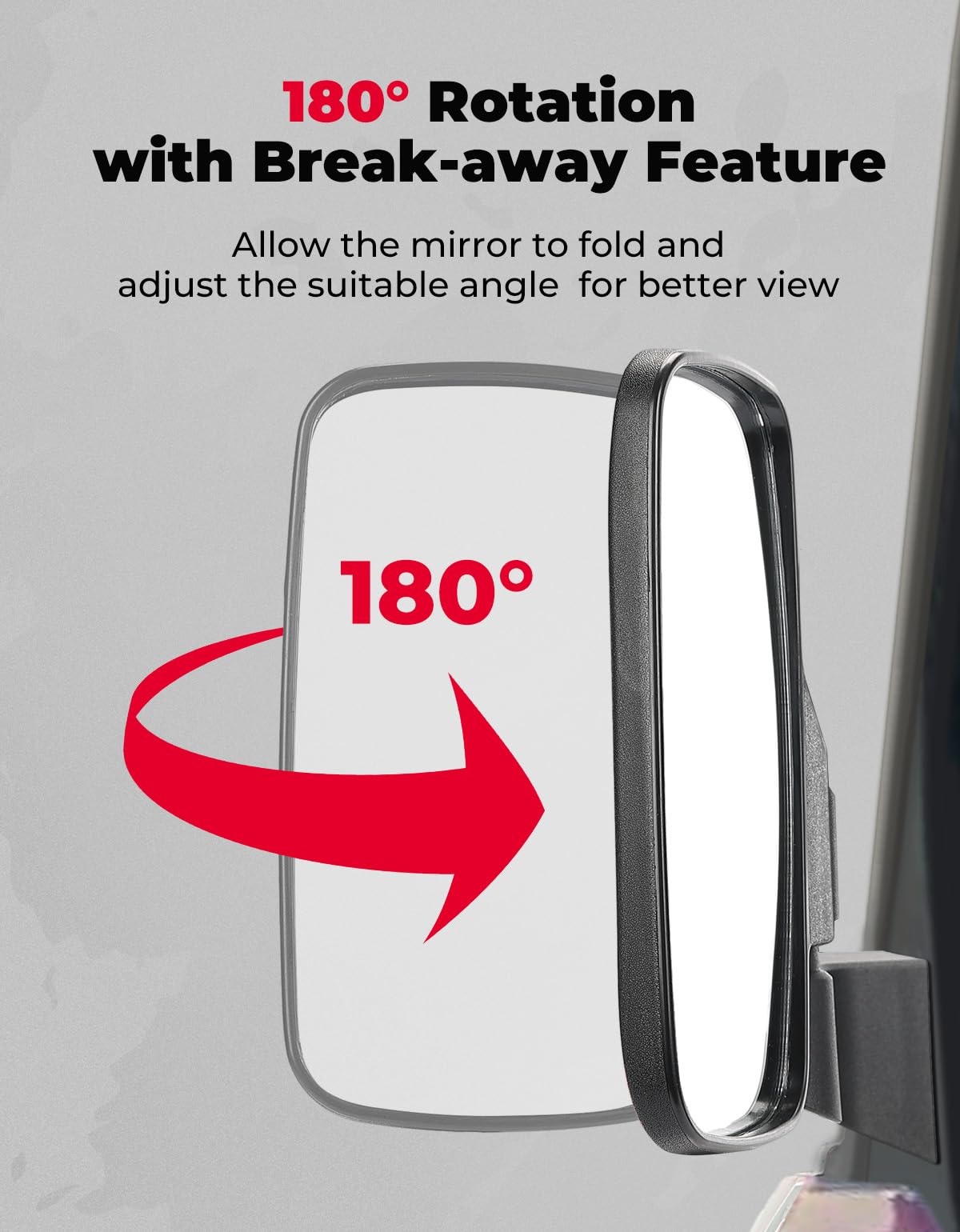 KEMIMOTO break-away hinge close-up showing impact protection and easy detachment