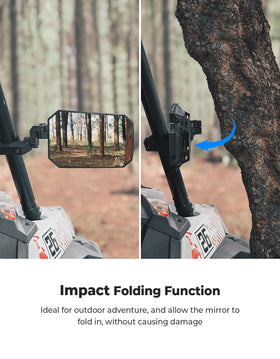 KEMIMOTO mirror glass reflecting roadway for clearer rear detection benefit