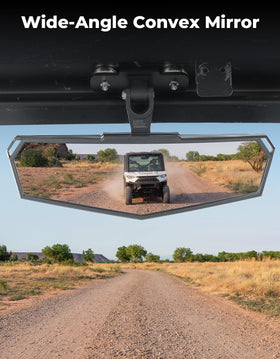 KEMIMOTO mirror on forklift showing safer reversing benefit