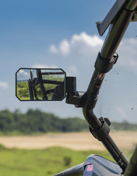 KEMIMOTO mirror installed on UTV in outdoor lifestyle scene for better awareness