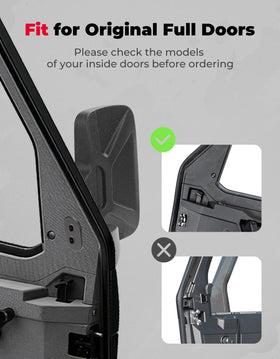 KEMIMOTO detailed shot of large shatter-resistant mirror surface for wider view