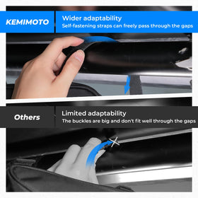 KEMIMOTO attached to bike top tube demonstrating versatile mounting options