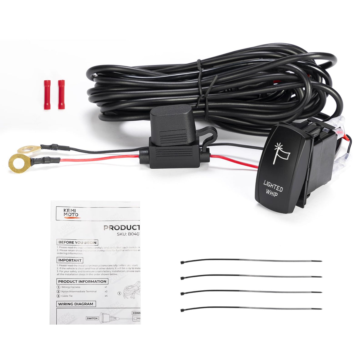 KEMIMOTO installed on off-road vehicle demonstrating enhanced accessory control